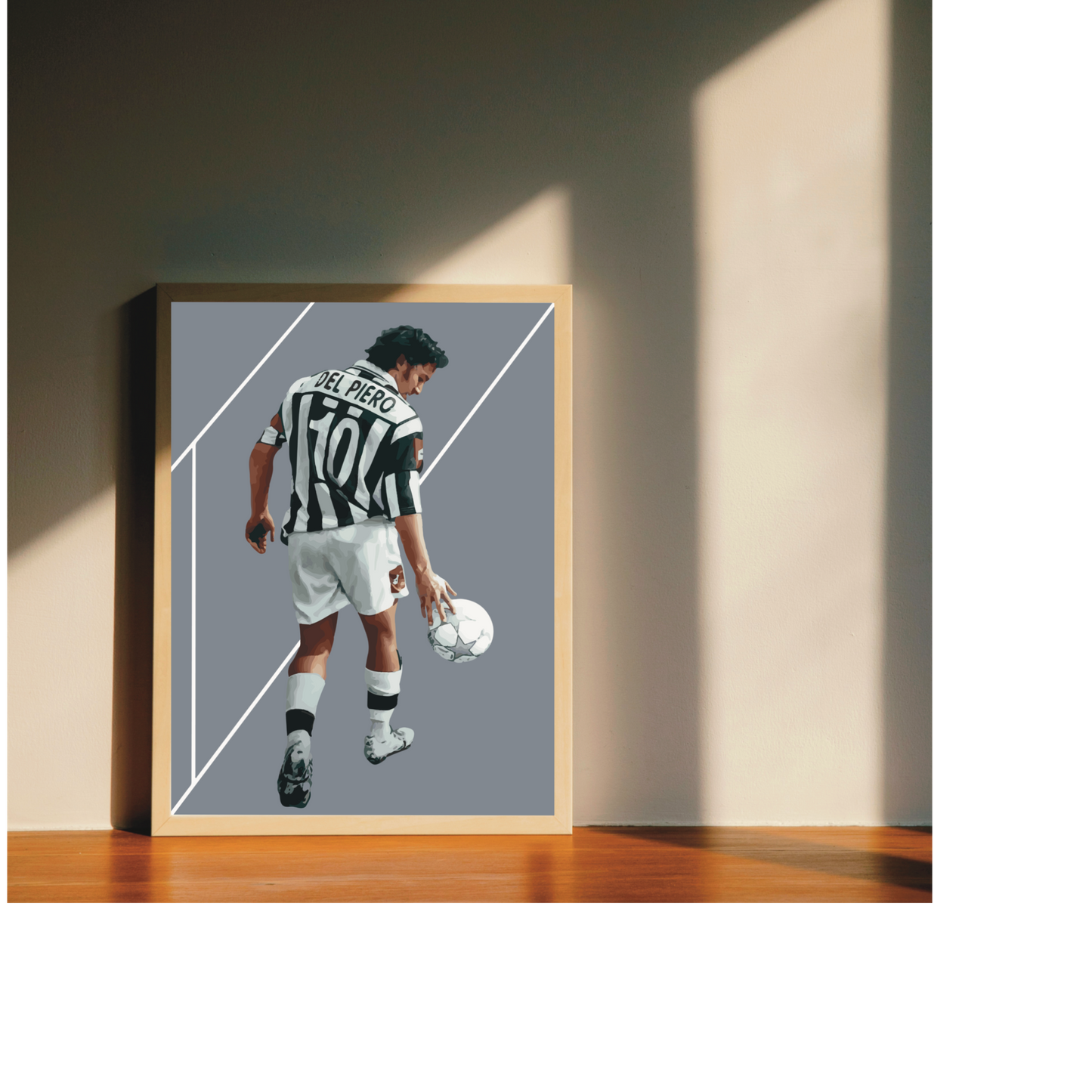 Alex Del Piero JUVENTUS Stampa Grafica Alta Qualità