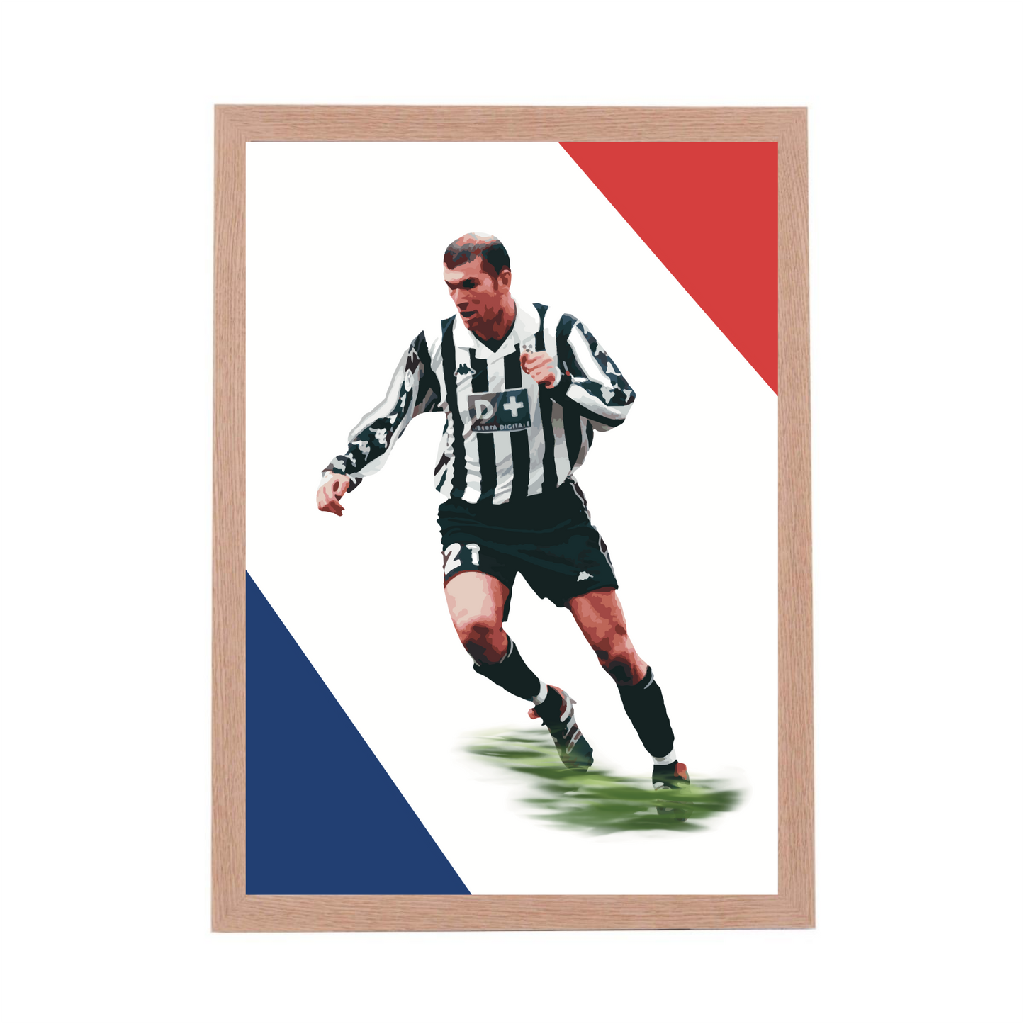 Zinedine Zidane Juventus 1998 Stampa Grafica Alta Qualità