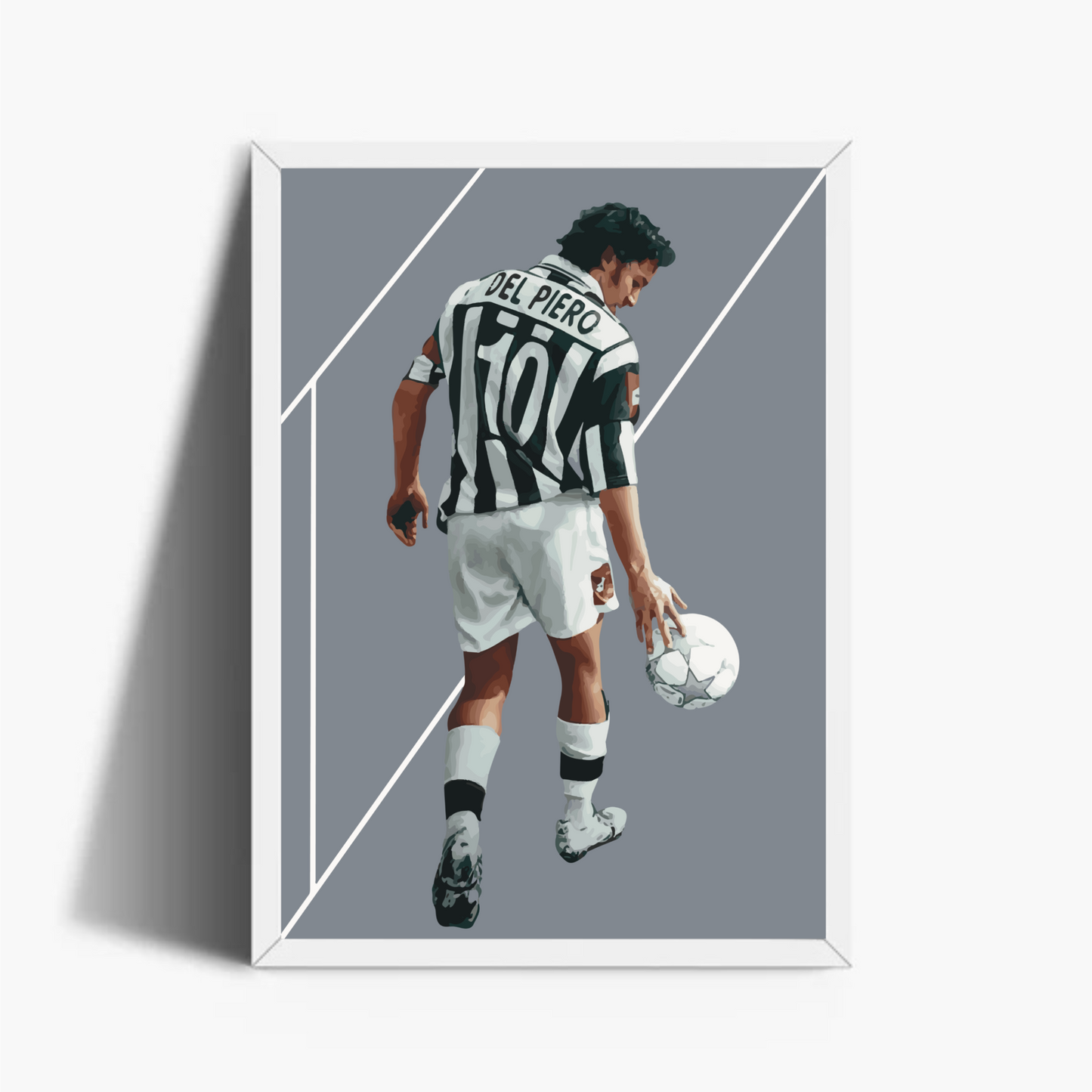 Alex Del Piero JUVENTUS Stampa Grafica Alta Qualità