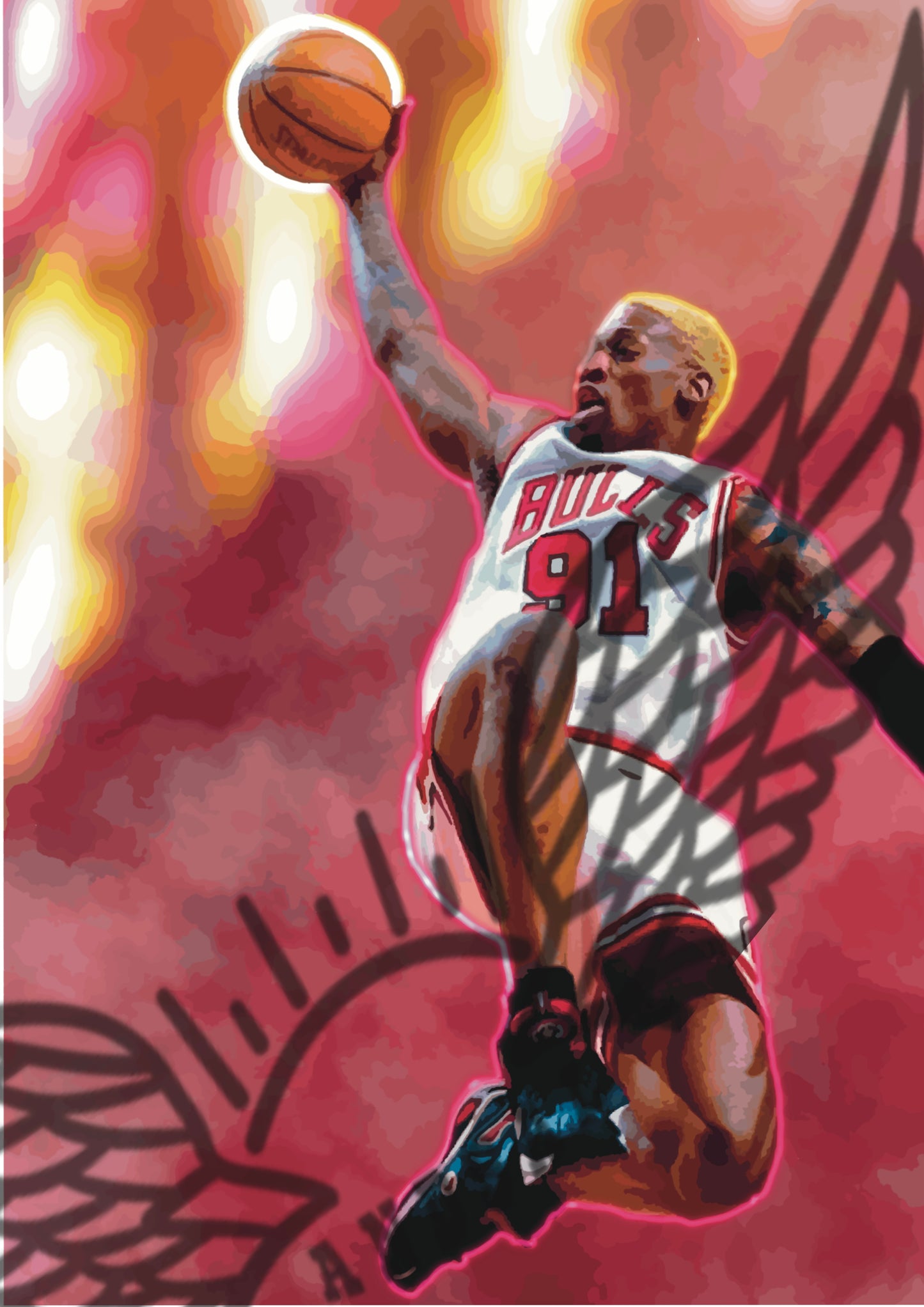 Dennis Rodman Chicago Bulls ICON