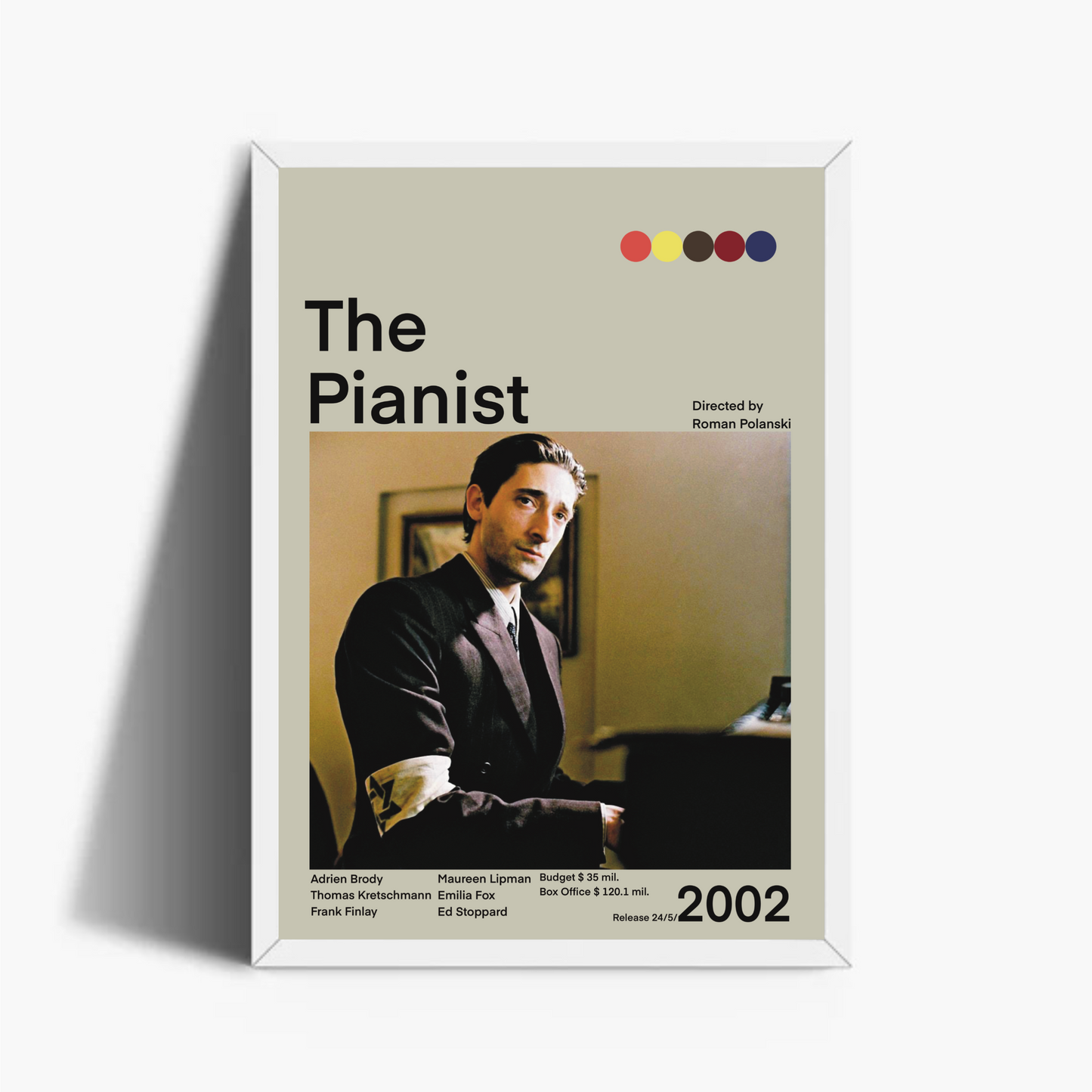 Il Pianista 2002 Stampa Grafica Alta Qualità