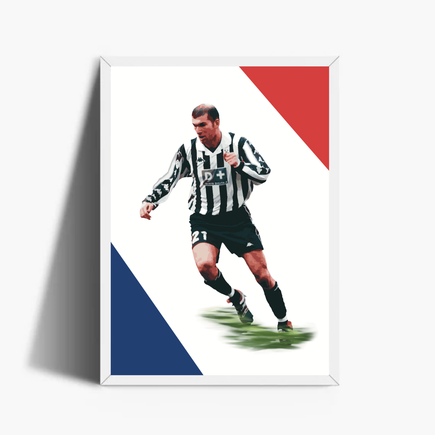 Zinedine Zidane Juventus 1998 Stampa Grafica Alta Qualità