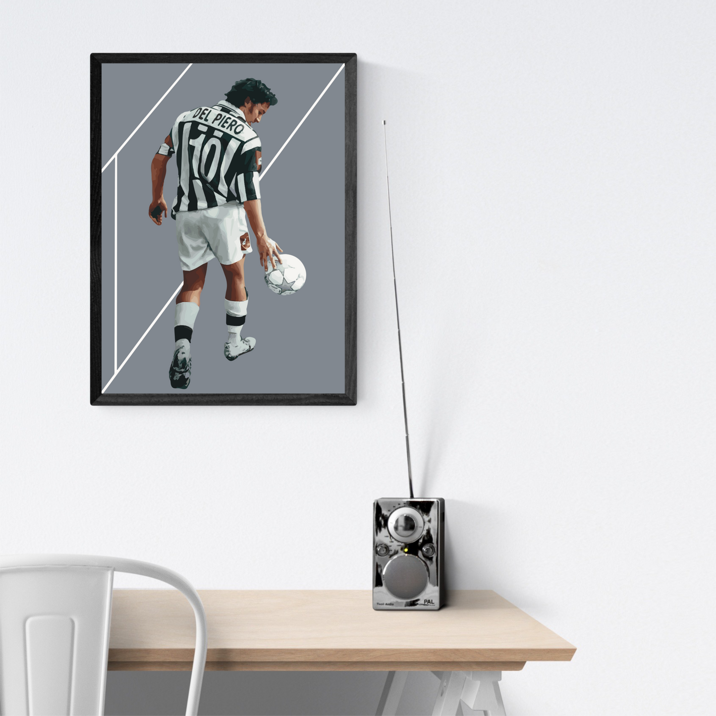 Alex Del Piero JUVENTUS Stampa Grafica Alta Qualità