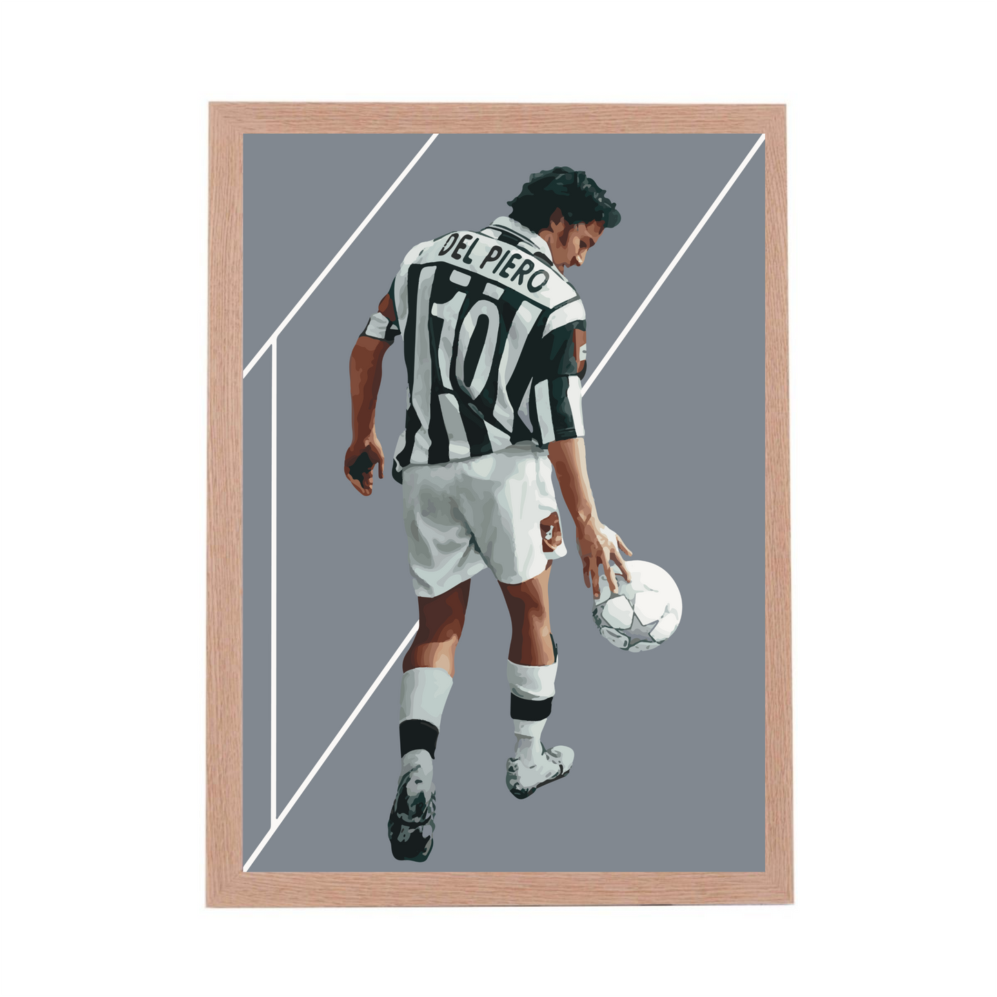 Alex Del Piero JUVENTUS Stampa Grafica Alta Qualità