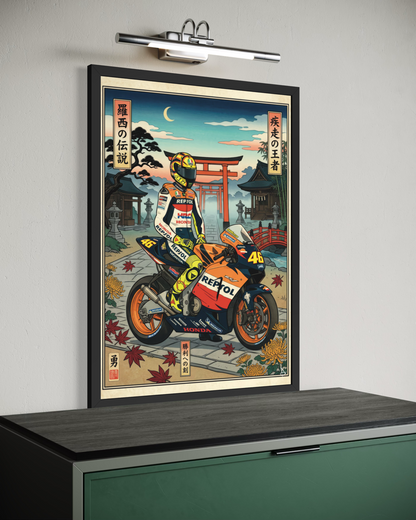 Valentino Rossi Honda RC211V 2005 MotoGP ukiyo-e Japan ART