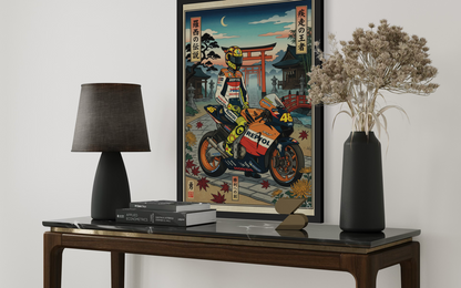 Valentino Rossi Honda RC211V 2005 MotoGP ukiyo-e Japan ART
