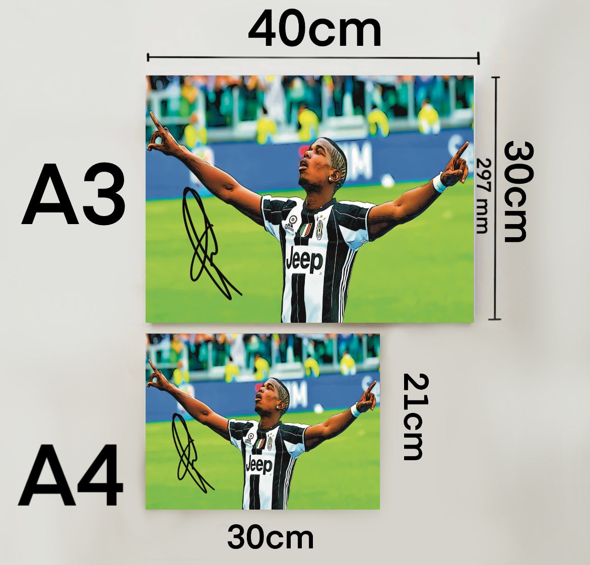 Paul Pogba Juventus 2013 Autografo Signature Series SERIE A