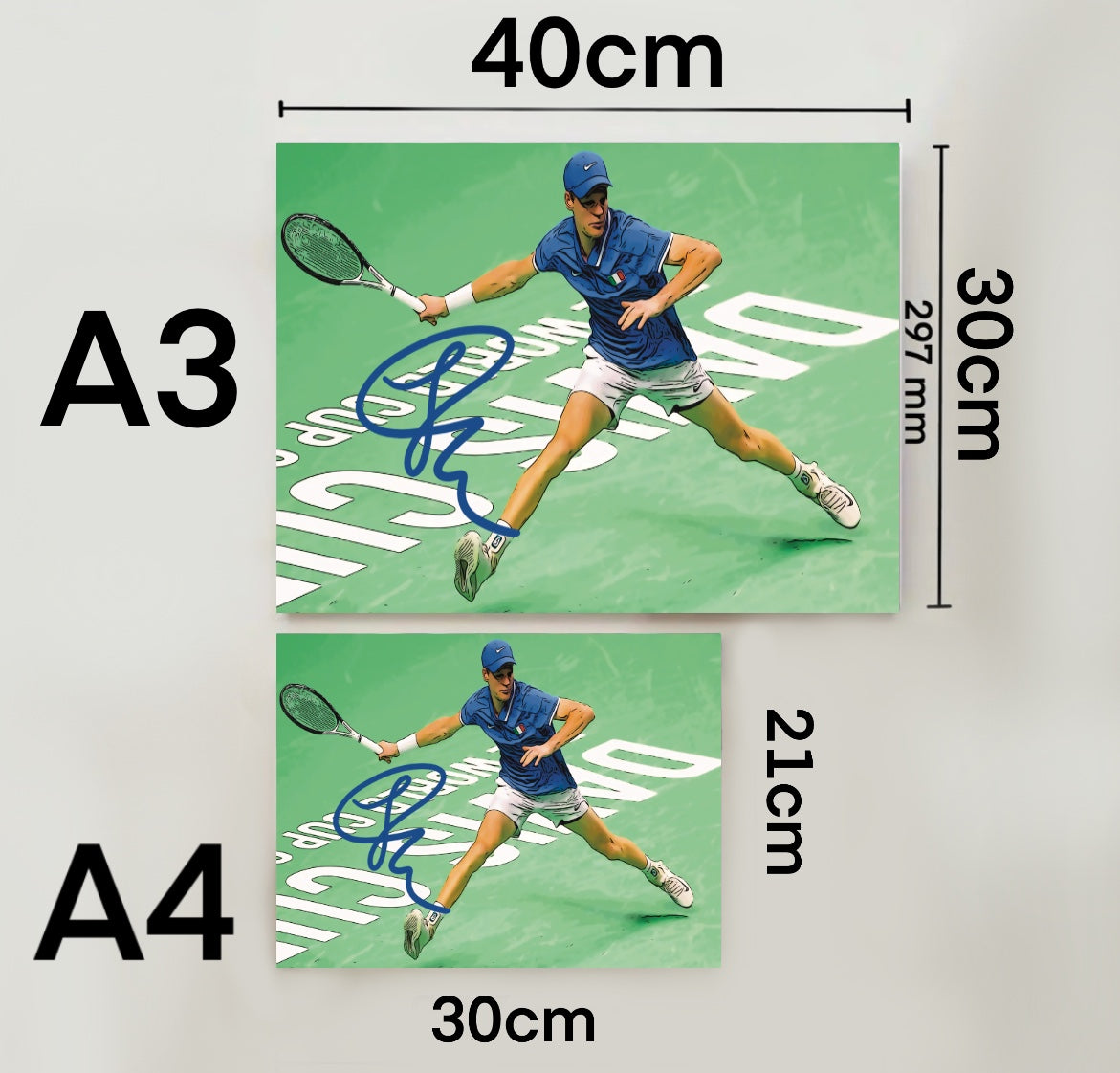 Jannik Sinner Coppa Davis Autografo Signature Series Tennis