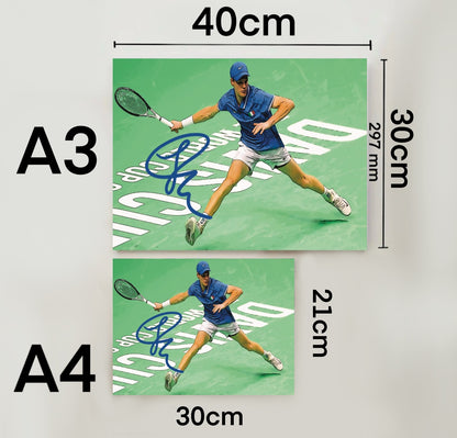 Jannik Sinner Coppa Davis Autografo Signature Series Tennis