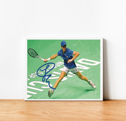 Jannik Sinner Coppa Davis Autografo Signature Series Tennis