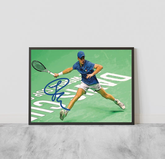 Jannik Sinner Coppa Davis Autografo Signature Series Tennis