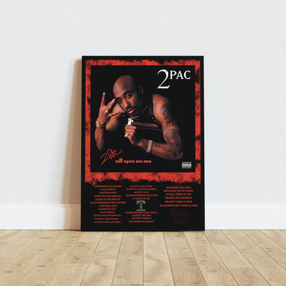 Tupac - All Eyez On Me 1996  Album Cover Music Poster