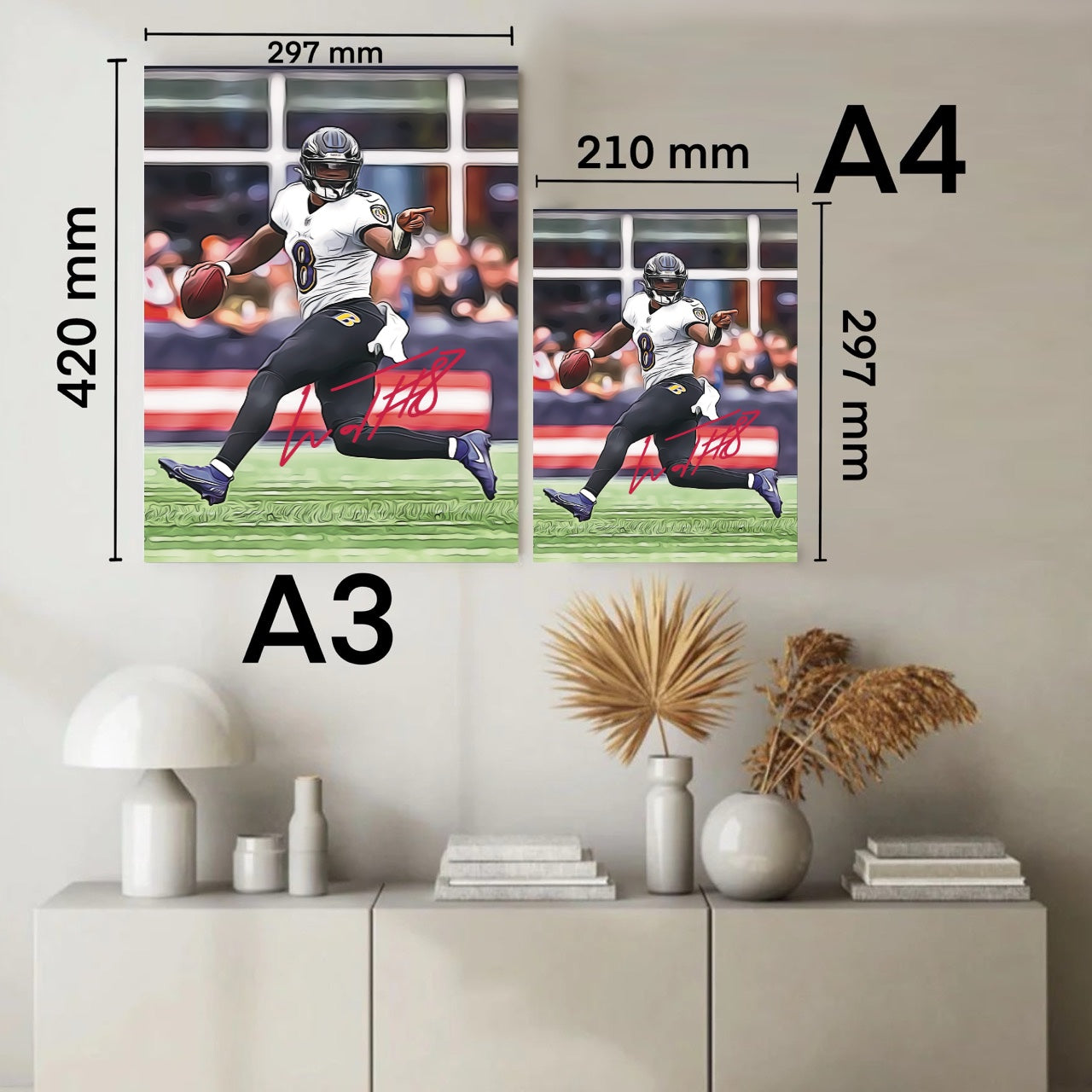 Lamar Jackson Baltimore Ravens MVP Autografo Signature Series NFL Road To Super Bowl