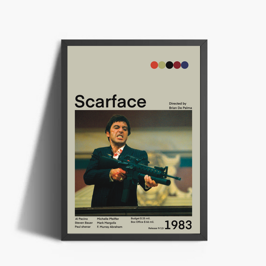 Scarface 1983 Stampa Grafica Alta Qualità