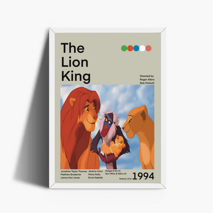 Il Re Leone Stampa Grafica Alta Qualità