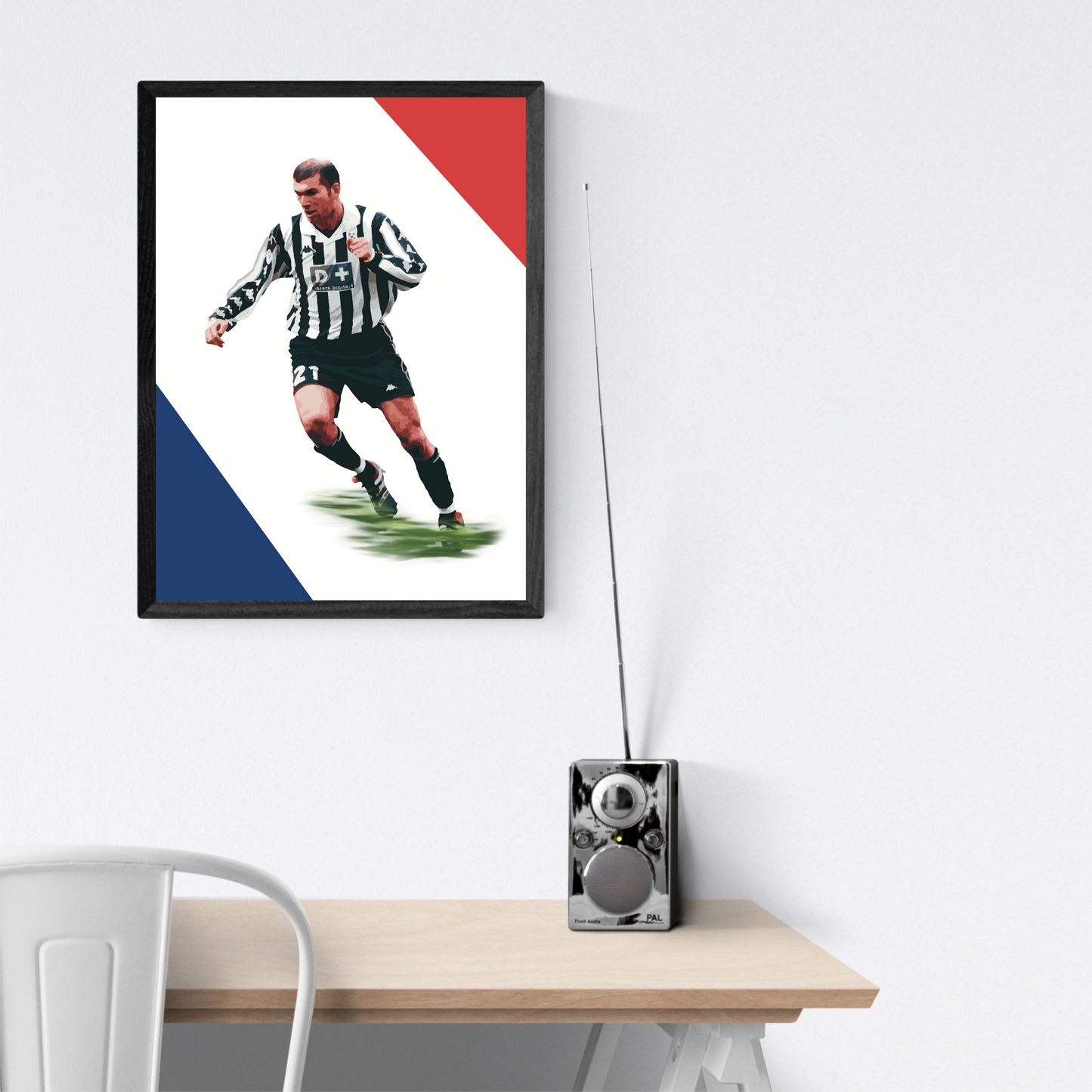 Zinedine Zidane Juventus 1998 Stampa Grafica Alta Qualità