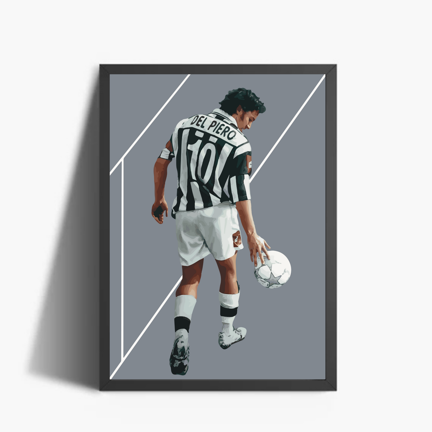 Alex Del Piero JUVENTUS Stampa Grafica Alta Qualità