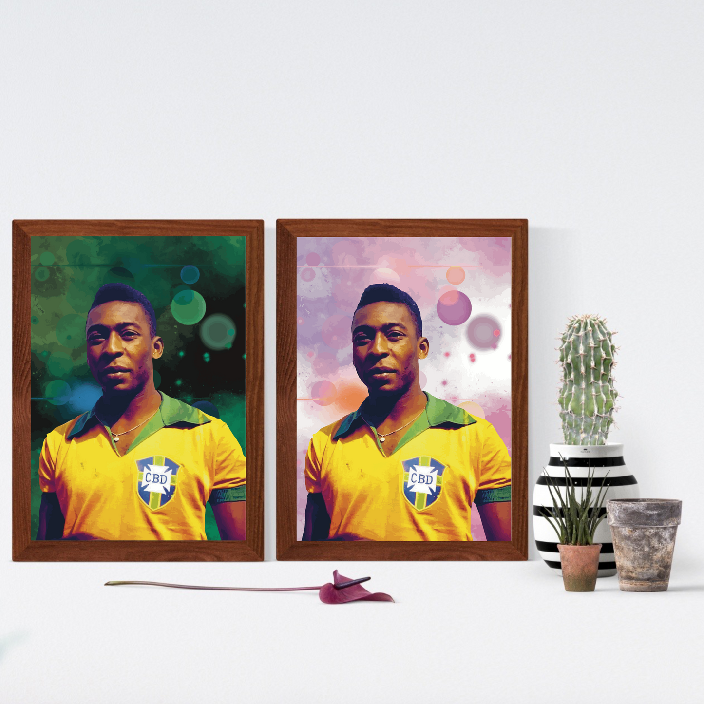 Pelé Brasile Stampa Grafica