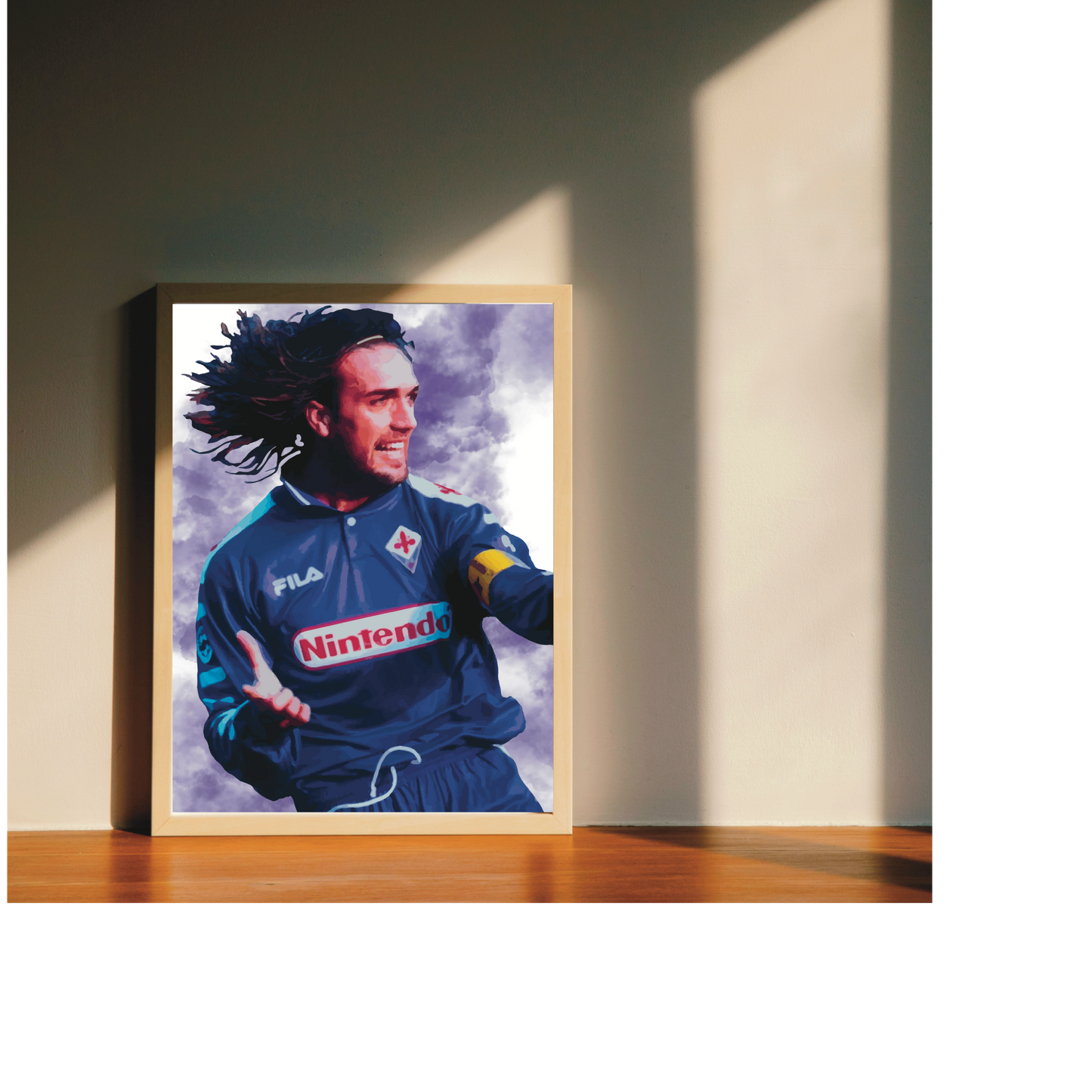 Gabriel Batistuta Fiorentina Stampa Grafica Alta Qualità