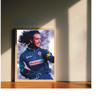Gabriel Batistuta Fiorentina Stampa Grafica Alta Qualità