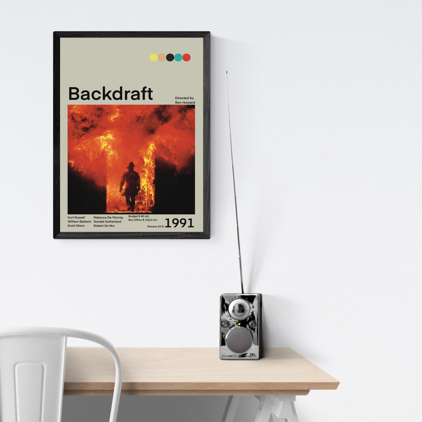 Backdraft Fuoco Assassino Film 1991 Stampa Grafica Alta Qualità
