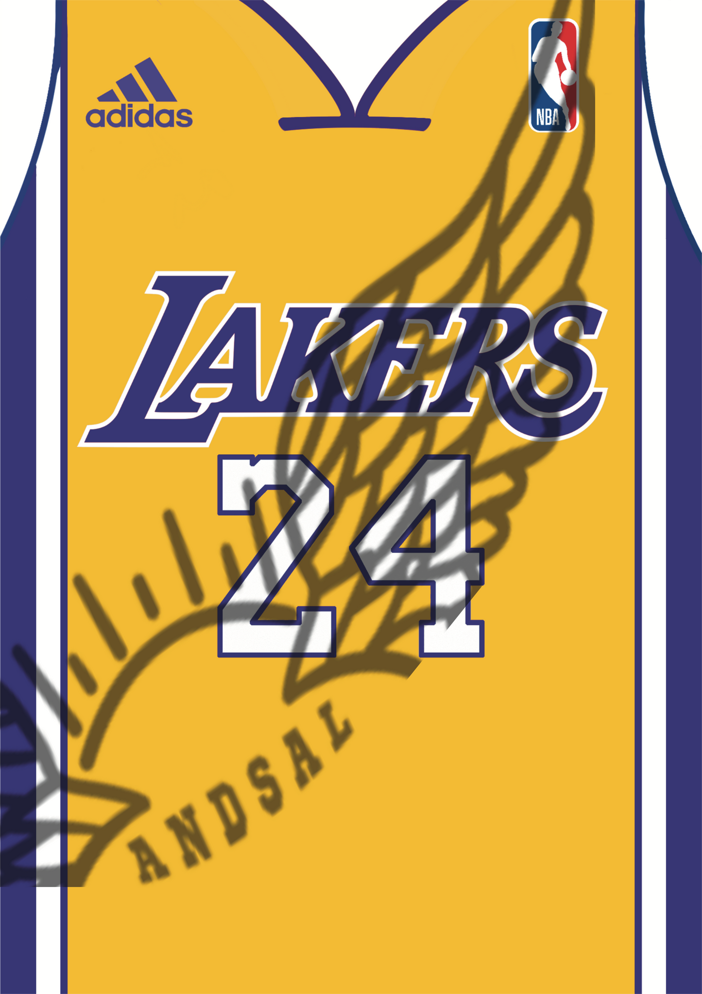 Los Angeles Lakers 2010 #24 Jersey Design