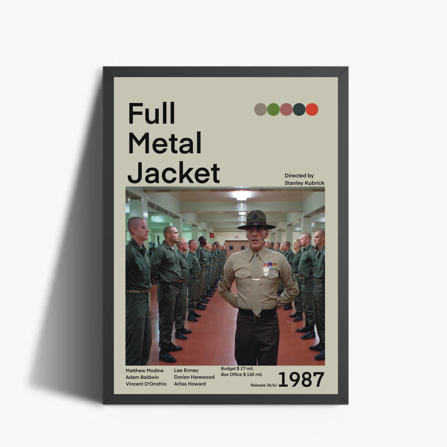 Full Metal Jacket  Film 1987 Stampa Grafica Alta Qualità