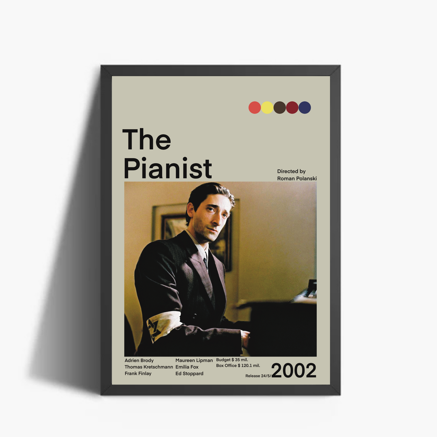 Il Pianista 2002 Stampa Grafica Alta Qualità