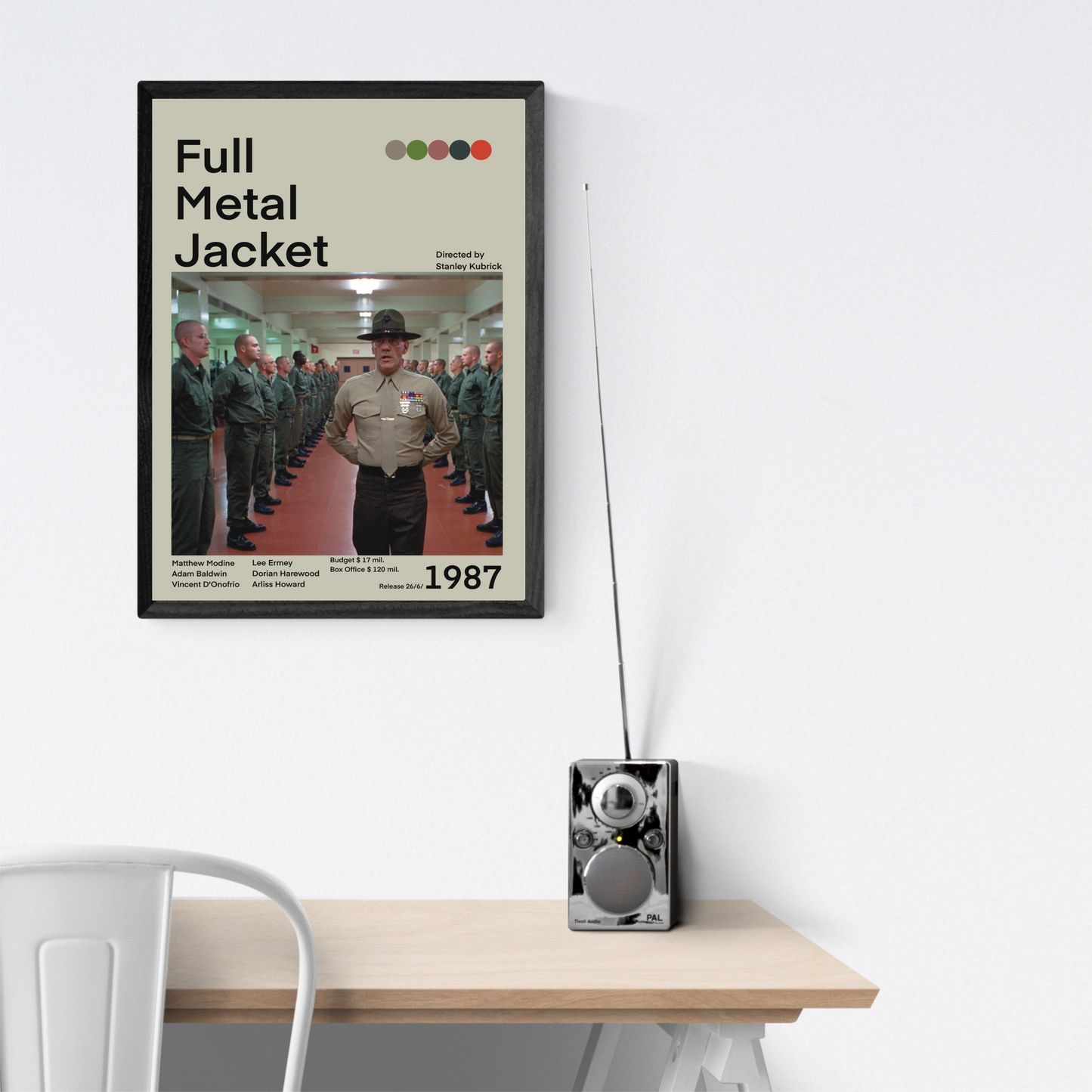 Full Metal Jacket  Film 1987 Stampa Grafica Alta Qualità