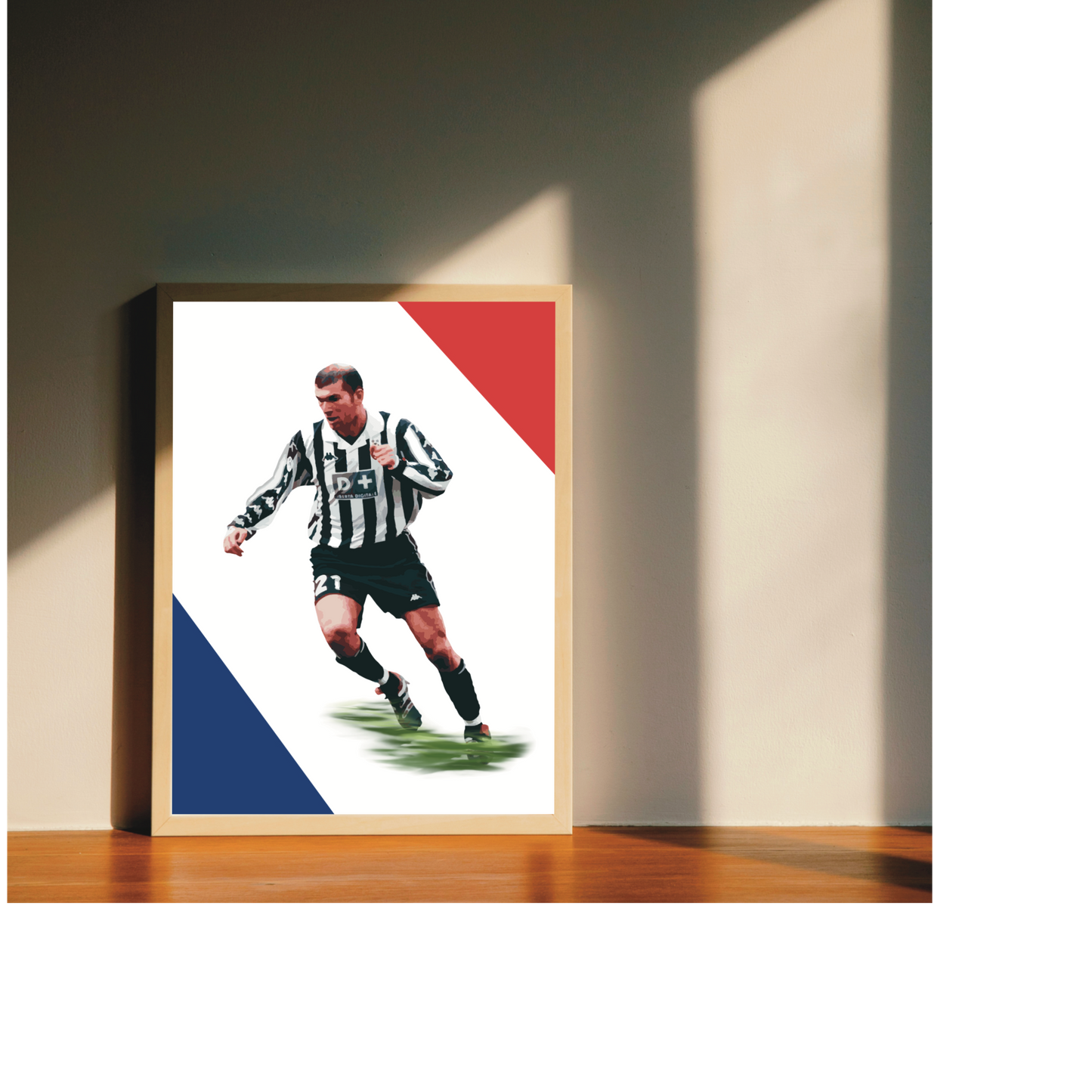 Zinedine Zidane Juventus 1998 Stampa Grafica Alta Qualità