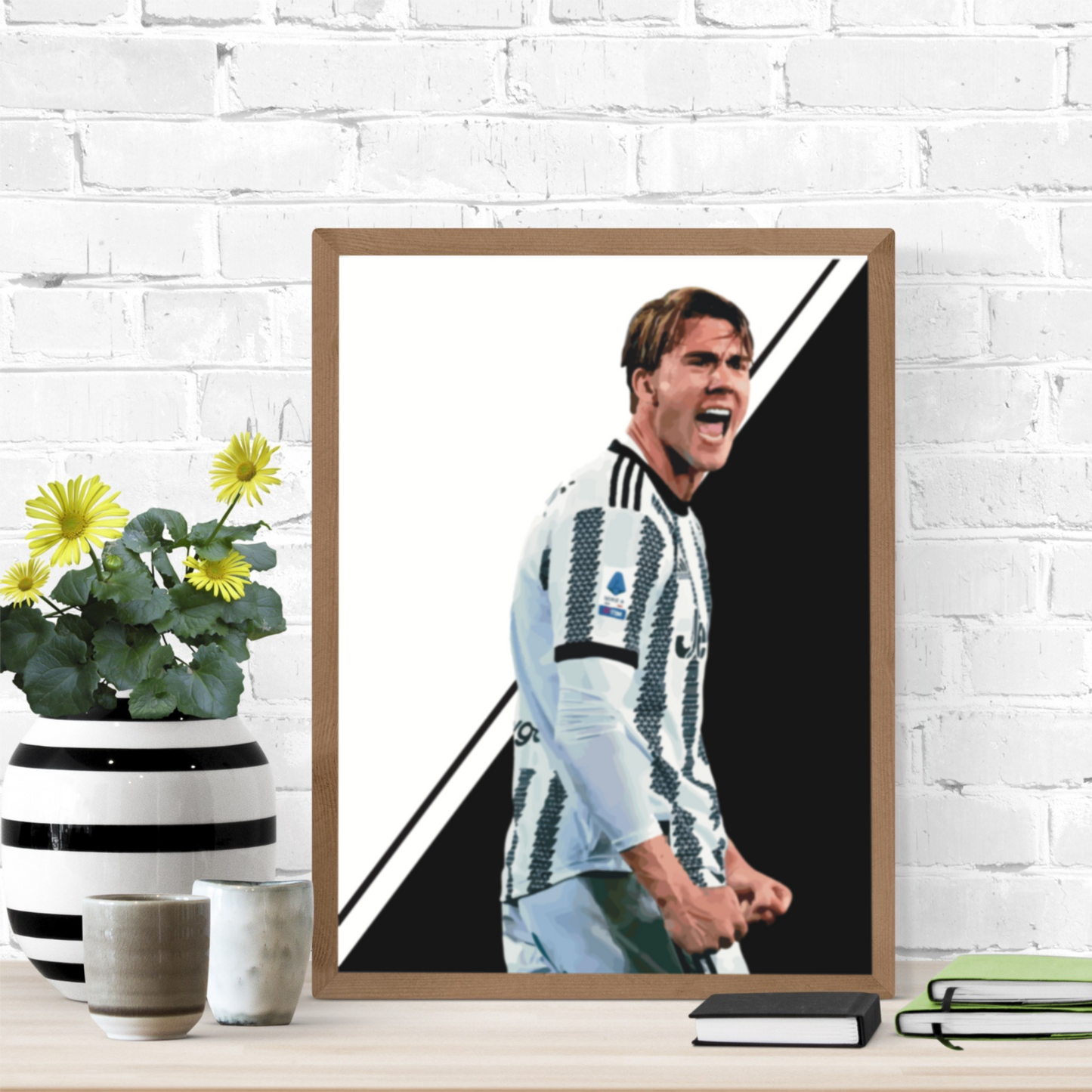 Vlahovic Juventus Stampa Grafica