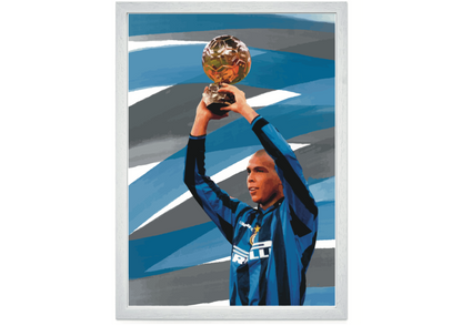 Ronaldo Inter pallone d’oro Stampa Grafica