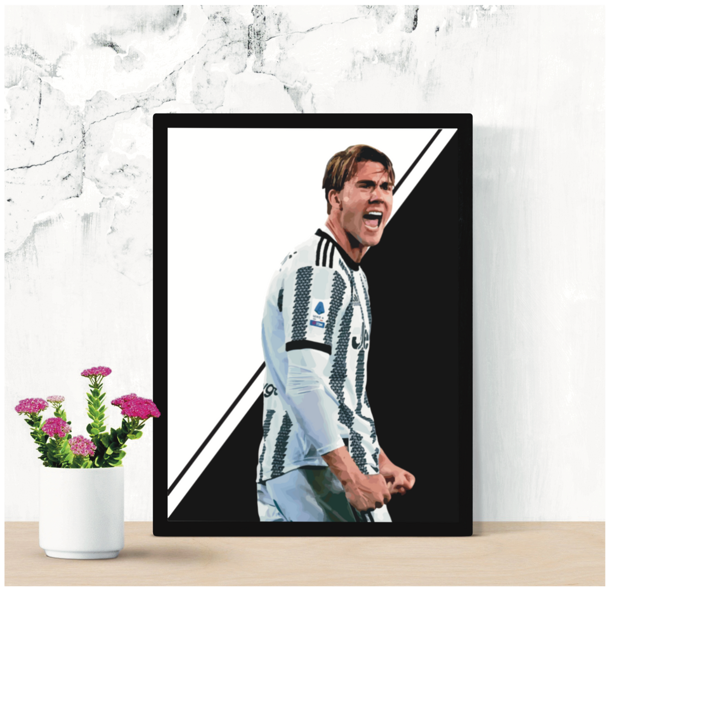 Vlahovic Juventus Stampa Grafica