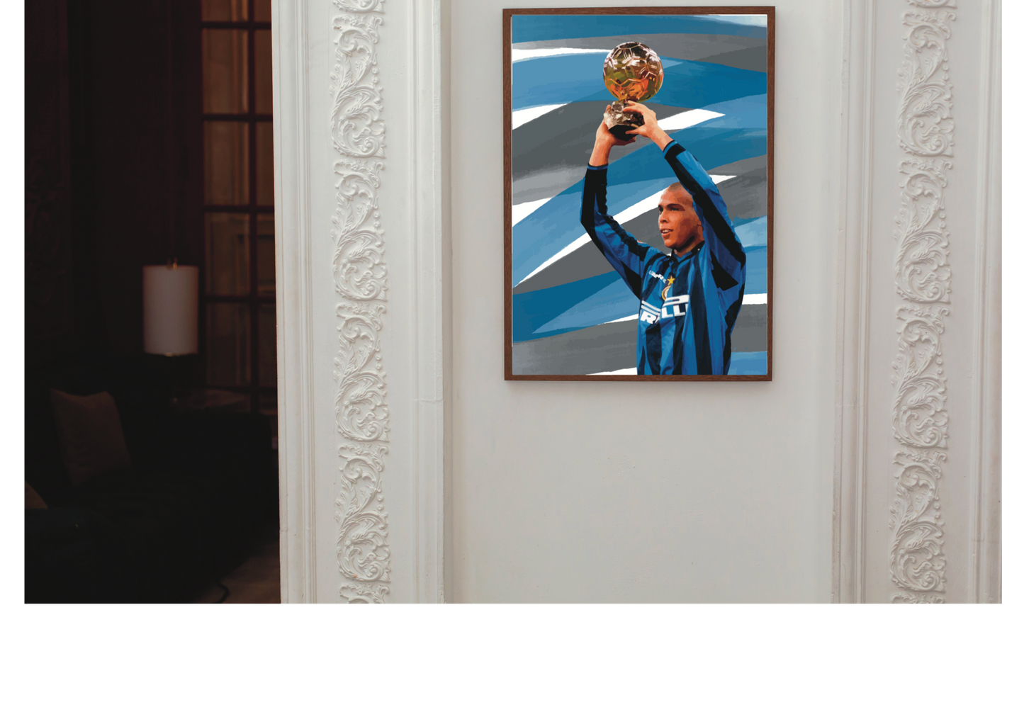Ronaldo Inter pallone d’oro Stampa Grafica