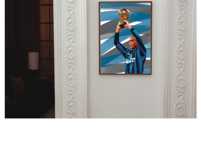 Ronaldo Inter pallone d’oro Stampa Grafica