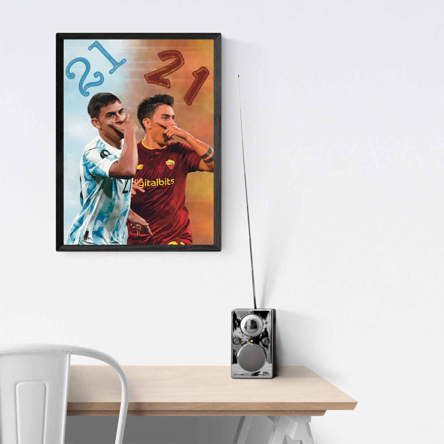 Dybala Mask Roma Argentina Stampa Grafica Alta Qualità