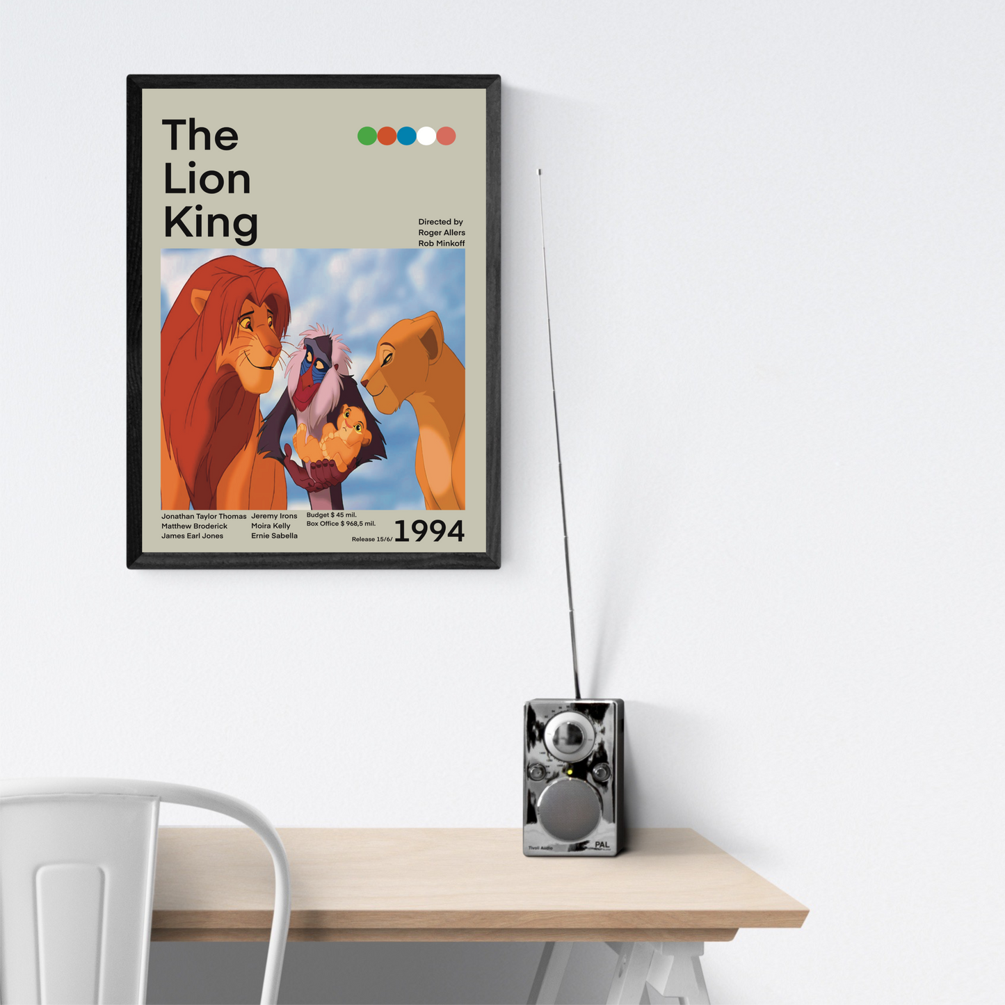 Il Re Leone Stampa Grafica Alta Qualità
