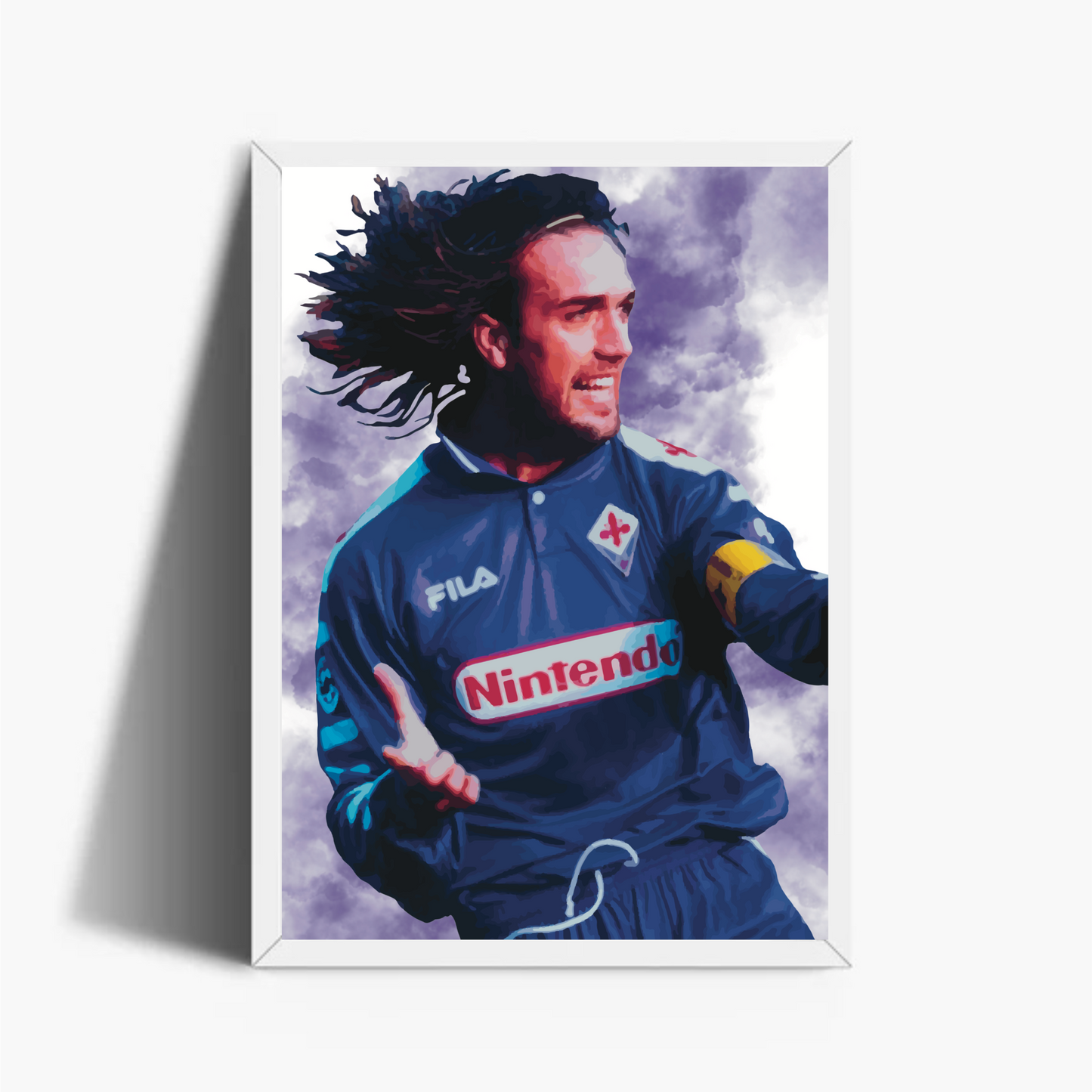 Gabriel Batistuta Fiorentina Stampa Grafica Alta Qualità