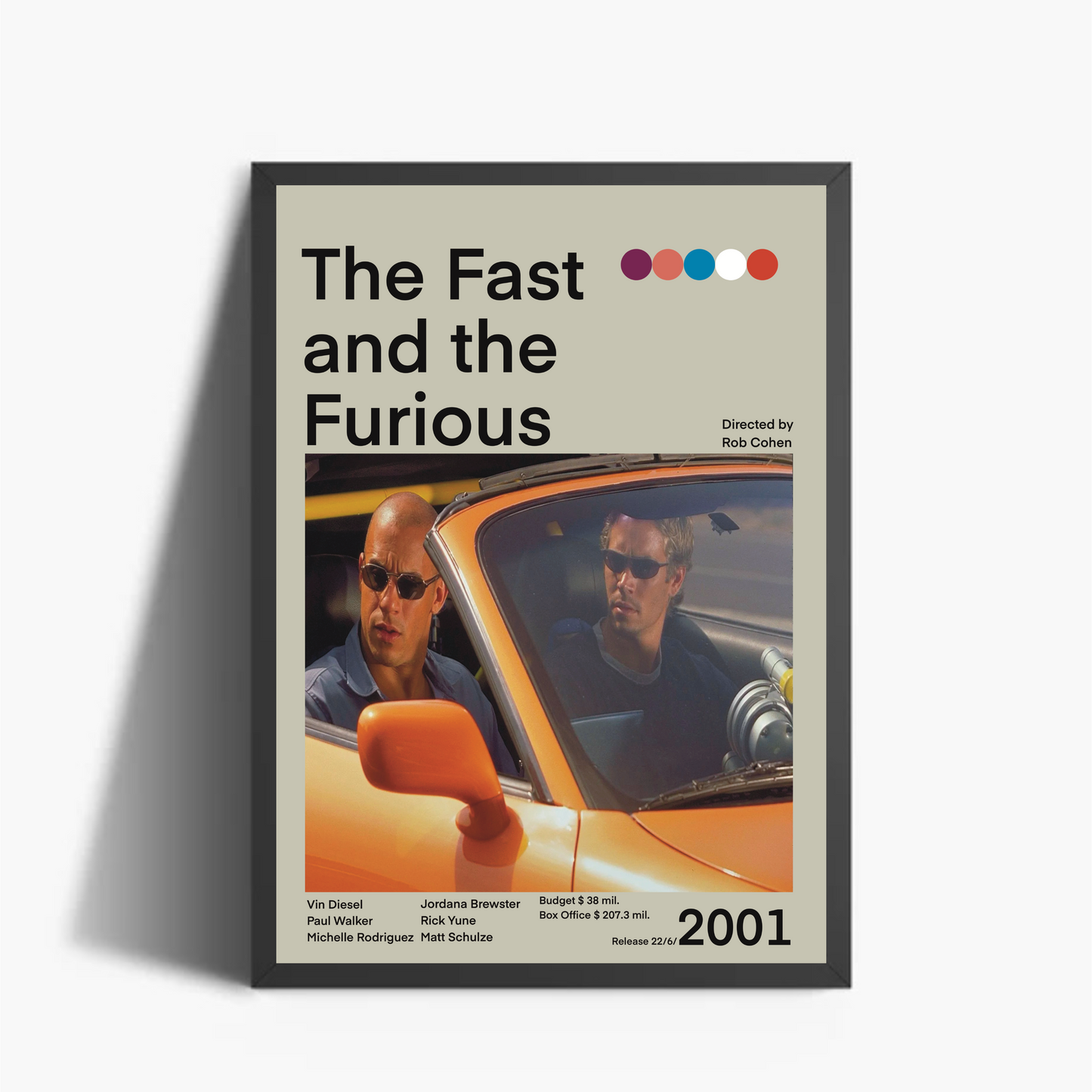 The Fast and the Furious Stampa Grafica Alta Qualità