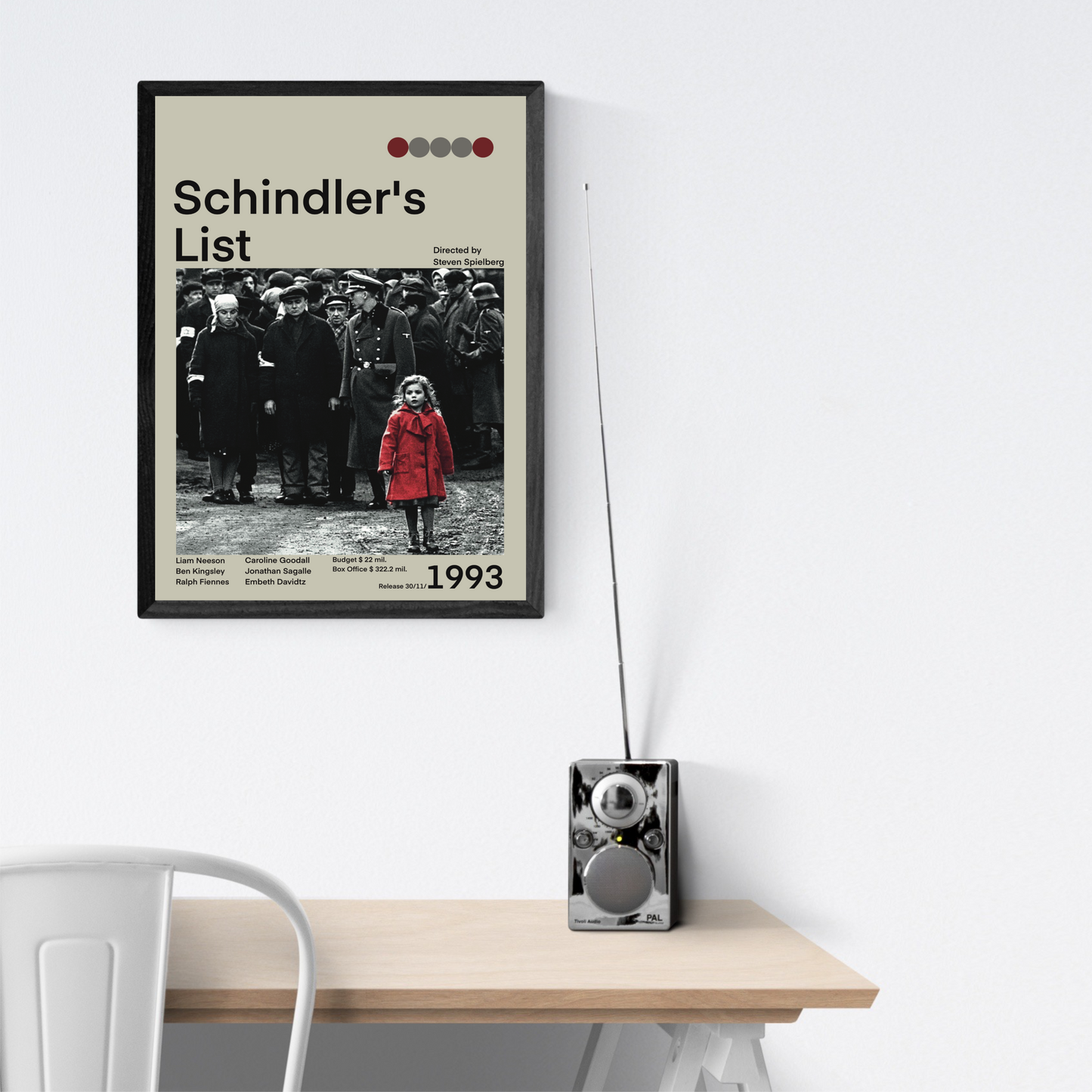 Schindler’s List 1993 Stampa Grafica Alta Qualità
