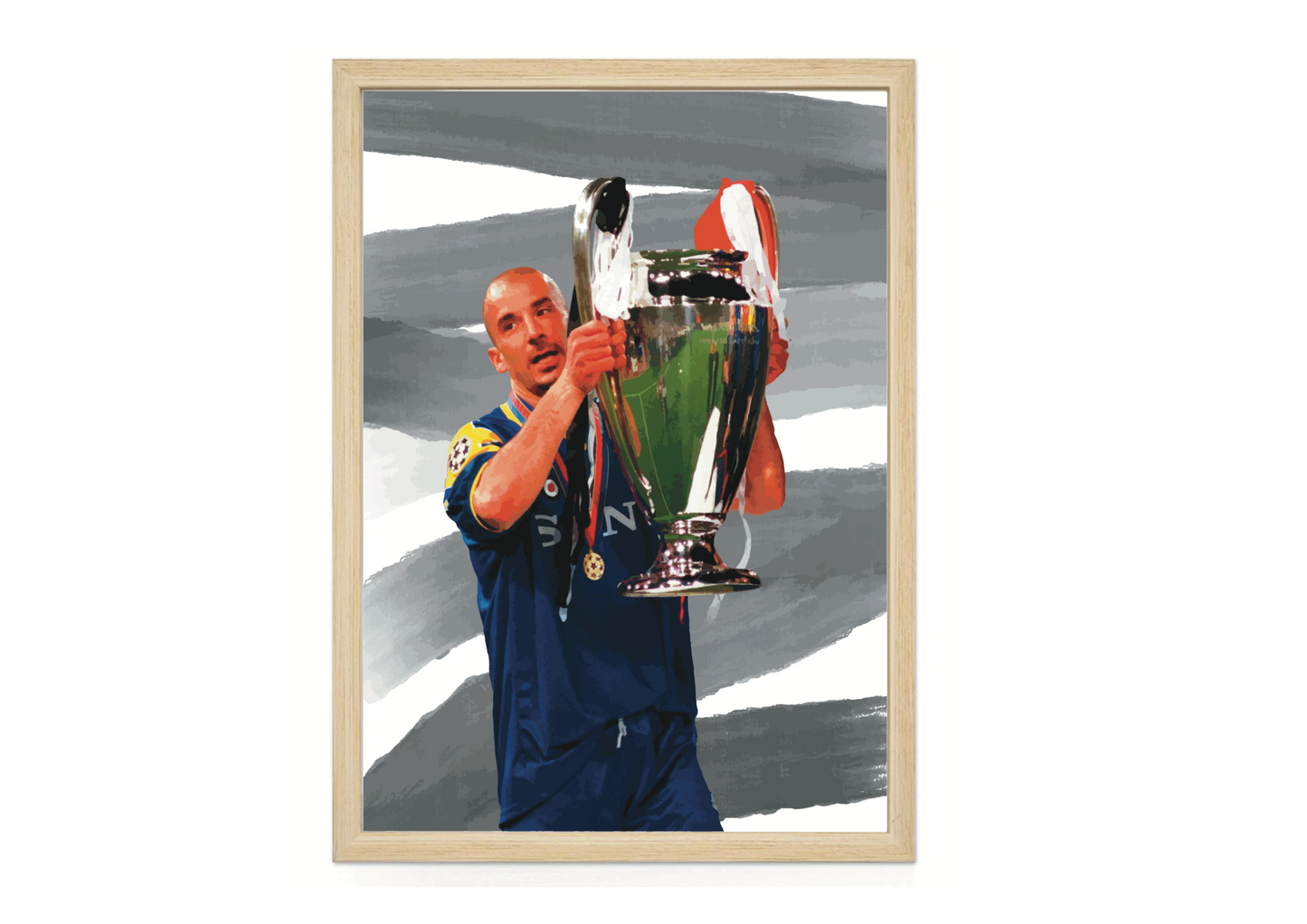 Gianluca Vialli Juventus Champions League Stampa Grafica
