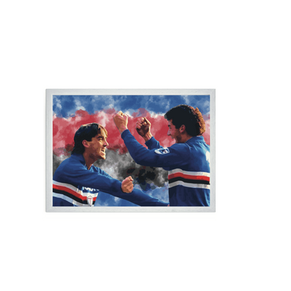 Vialli & Mancini Sampdoria Stampa Grafica