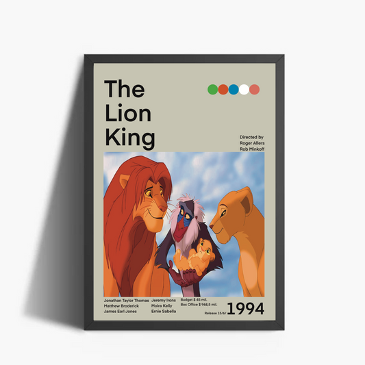 Il Re Leone Stampa Grafica Alta Qualità