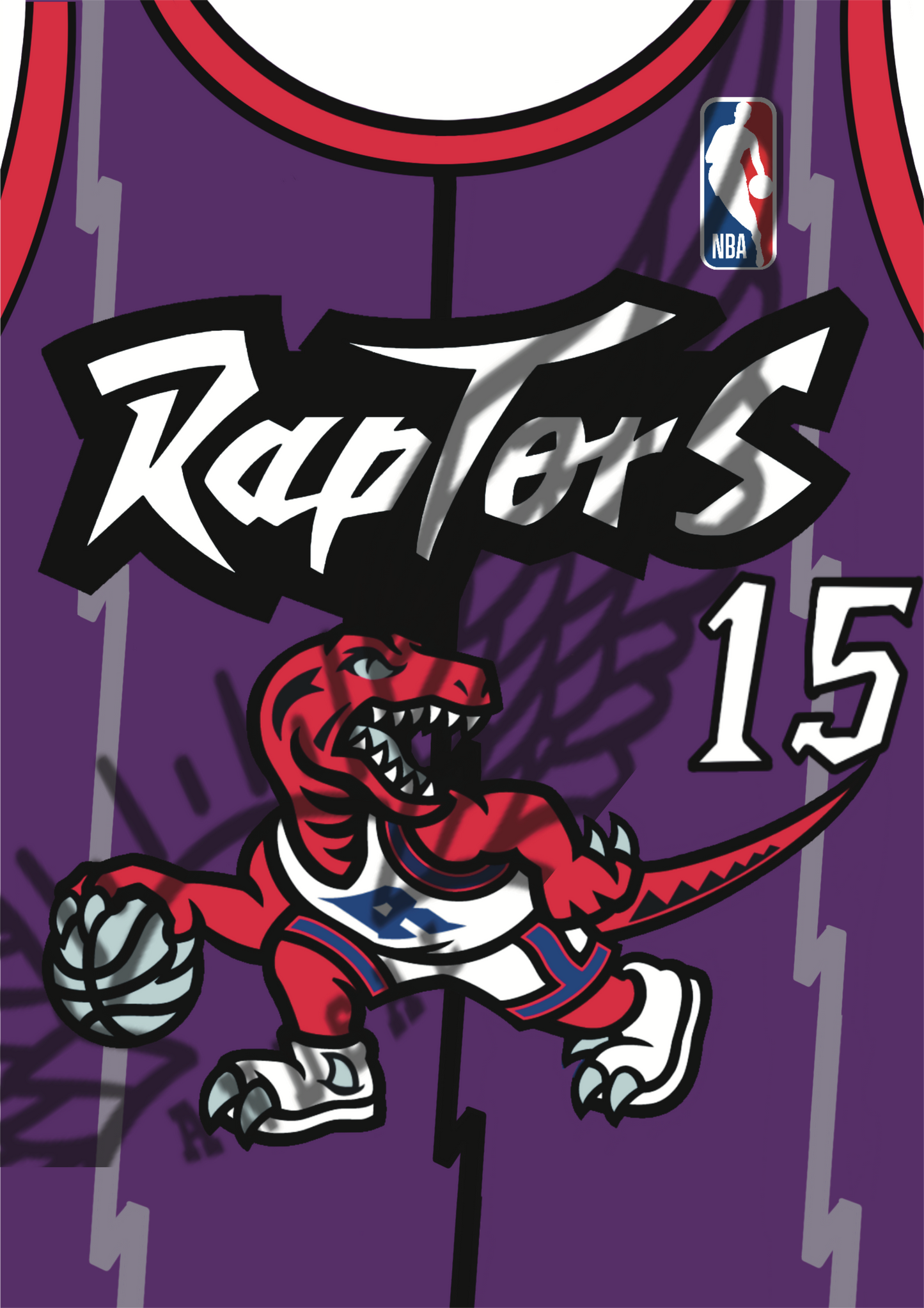 Toronto Raptors 1999 #15 Jersey Design
