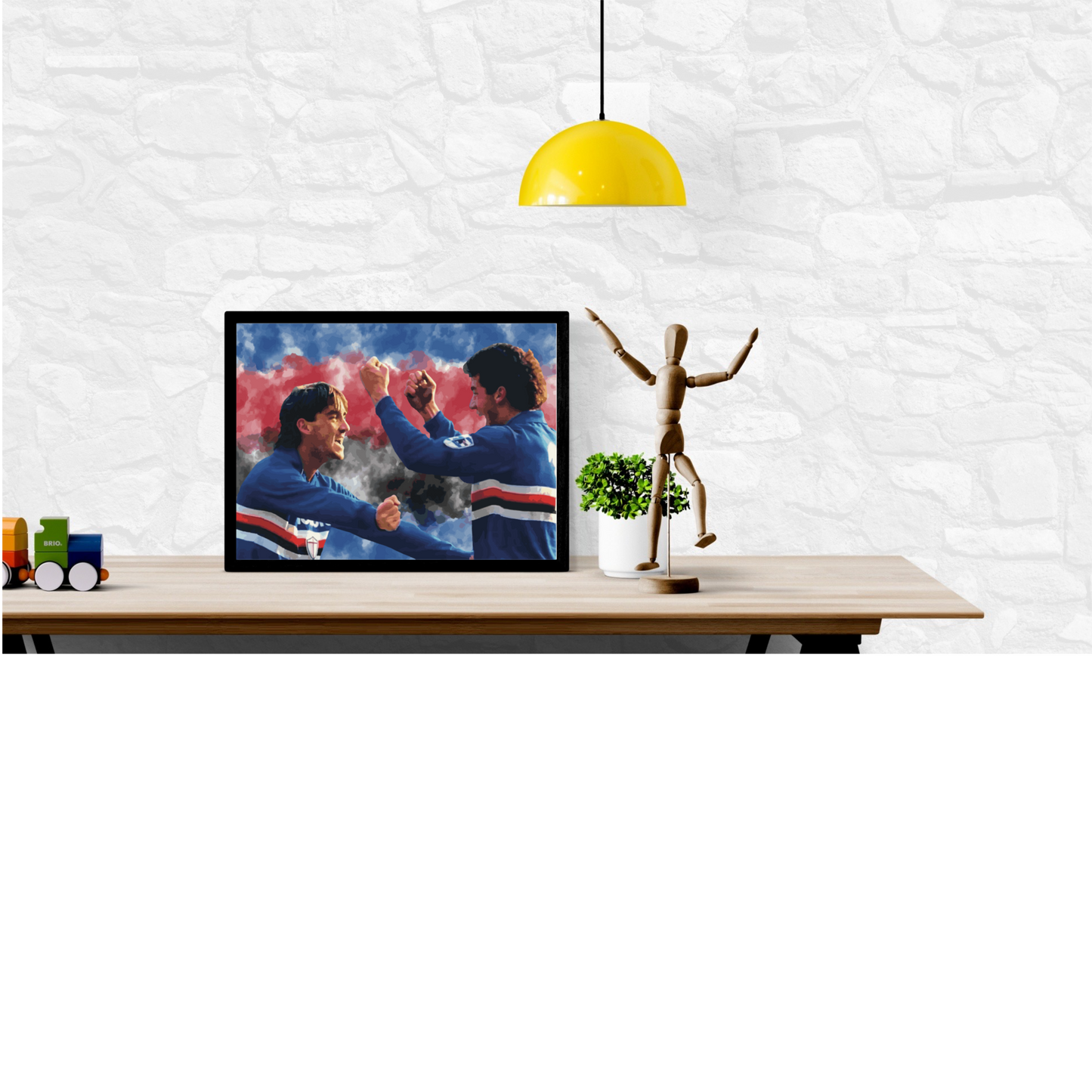 Vialli & Mancini Sampdoria Stampa Grafica