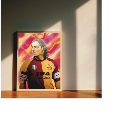 Francesco Totti Roma Scudetto Stampa Grafica Alta Qualità