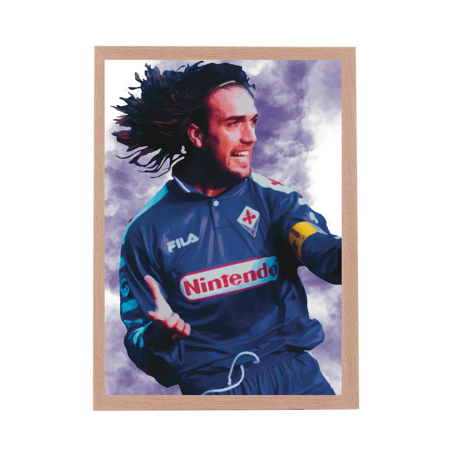 Gabriel Batistuta Fiorentina Stampa Grafica Alta Qualità