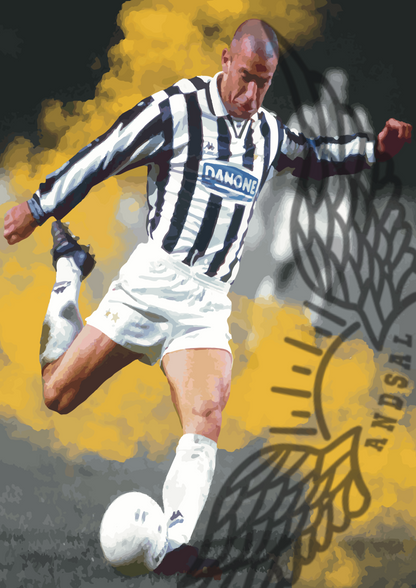 Gianluca Vialli Juventus Stampa Grafica Alta Qualità