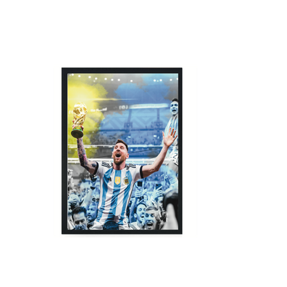 Messi Argentina Coppa Del Mondo Stampa Grafica Alta Qualità