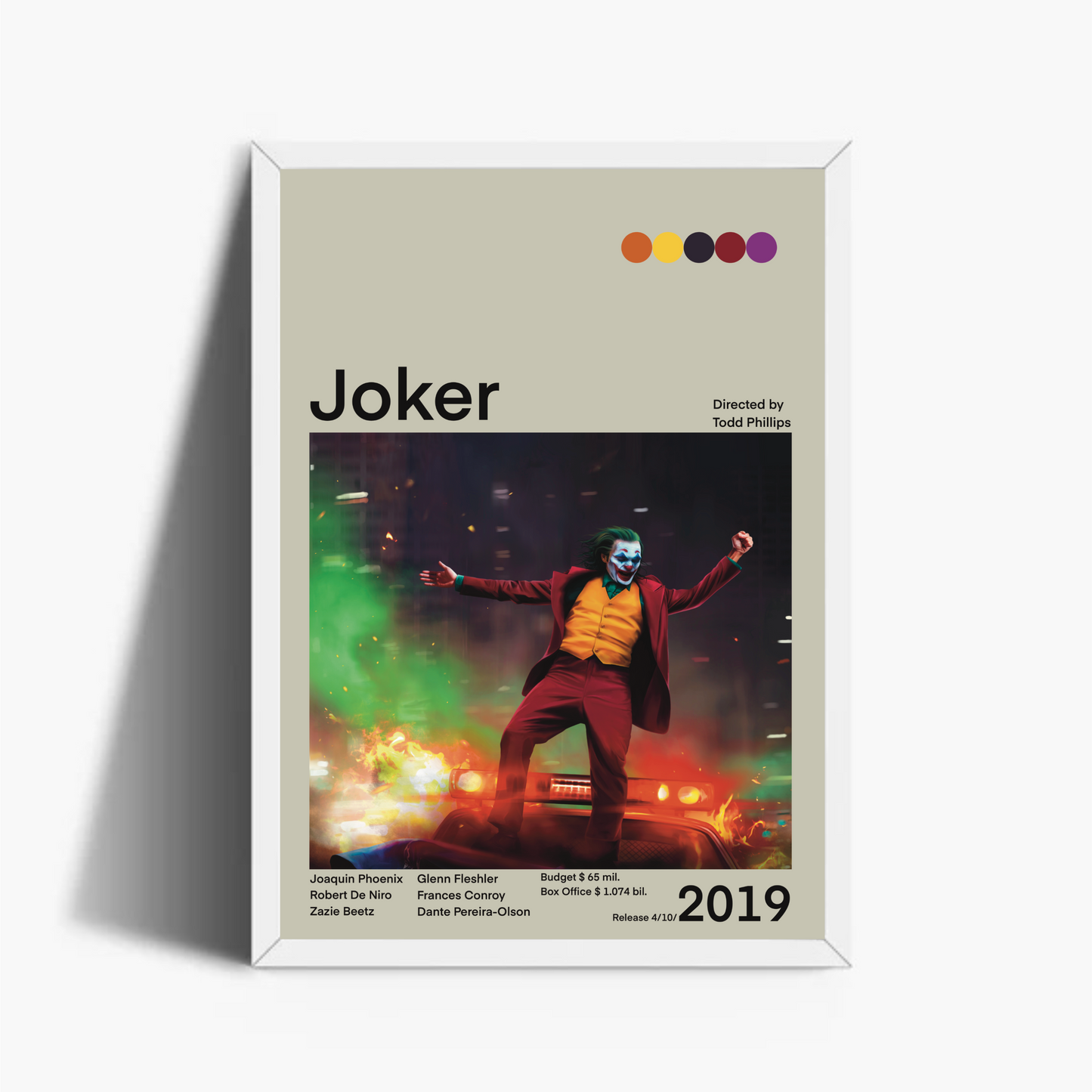 Joker 2019 Stampa Grafica Alta Qualità